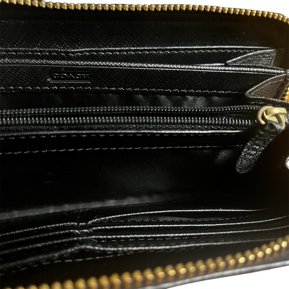COACH Black Leather Wallet, EUC - Picture 6 of 12